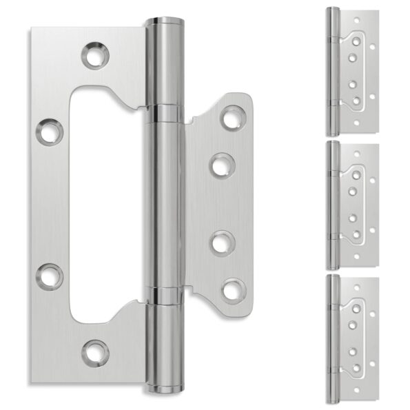 vidaXL Pánt 4 ks 125 x 78 x 13 mm Strieborná Oceľ – Obrázok 2