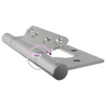vidaXL Pánt 4 ks 125 x 78 x 13 mm Strieborná Oceľ – Obrázok 8