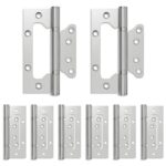 vidaXL Pánt 8 ks 125 x 78 x 13 mm Strieborná Oceľ – Obrázok 2