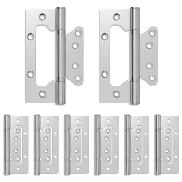 vidaXL Pánt 8 ks 125 x 78 x 13 mm Strieborná Oceľ – Obrázok 2