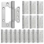 vidaXL Pánt 16 ks 100 x 75 x 13 mm Strieborná Oceľ – Obrázok 2
