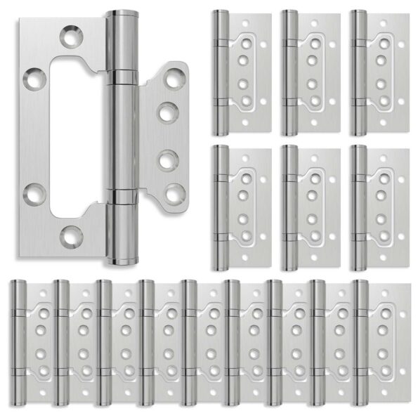 vidaXL Pánt 16 ks 100 x 75 x 13 mm Strieborná Oceľ – Obrázok 2