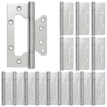 vidaXL Pánt 16 ks 125 x 78 x 13 mm Strieborná Oceľ – Obrázok 2