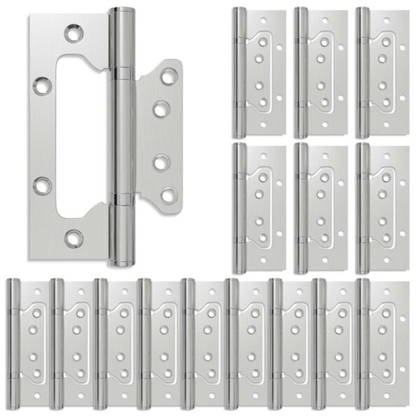 vidaXL Pánt 16 ks 125 x 78 x 13 mm Strieborná Oceľ – Obrázok 2