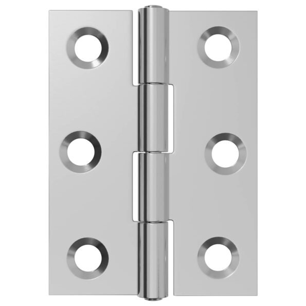 vidaXL Pánt 12 ks 44 x 31 x 5 mm Strieborná Oceľ – Obrázok 4