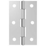 vidaXL Pánt 12 ks 54 x 34 x 5 mm Strieborná Oceľ – Obrázok 5
