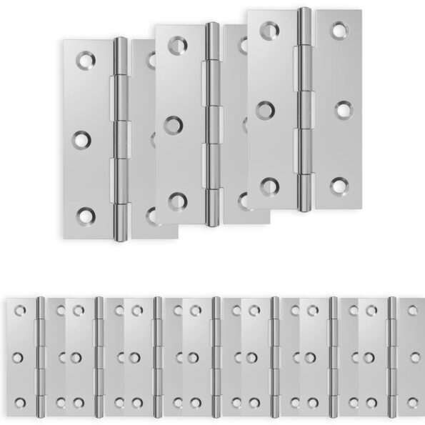 vidaXL Pánt 12 ks 66 x 38 x 5 mm Strieborná Oceľ – Obrázok 2