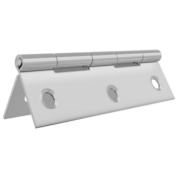 vidaXL Pánt 12 ks 66 x 38 x 5 mm Strieborná Oceľ – Obrázok 3