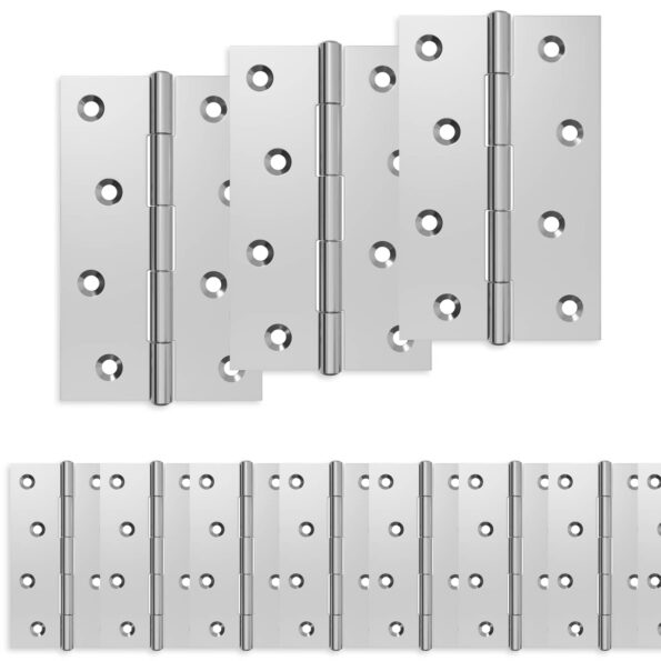vidaXL Pánt 12 ks 89 x 54 x 5 mm Strieborná Oceľ – Obrázok 2