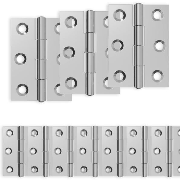 vidaXL Pánt 24 ks 44 x 31 x 5 mm Strieborná Oceľ – Obrázok 2