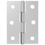 vidaXL Pánt 24 ks 44 x 31 x 5 mm Strieborná Oceľ – Obrázok 5