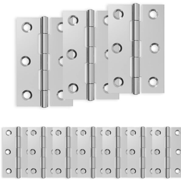 vidaXL Pánt 24 ks 54 x 34 x 5 mm Strieborná Oceľ – Obrázok 2