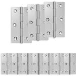 vidaXL Pánt 24 ks 66 x 38 x 5 mm Strieborná Oceľ – Obrázok 2
