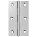 vidaXL Pánt 24 ks 66 x 38 x 5 mm Strieborná Oceľ – Obrázok 4