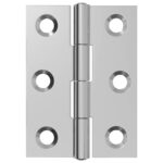 vidaXL Pánt 48 ks 44 x 31 x 5 mm Strieborná Oceľ – Obrázok 4