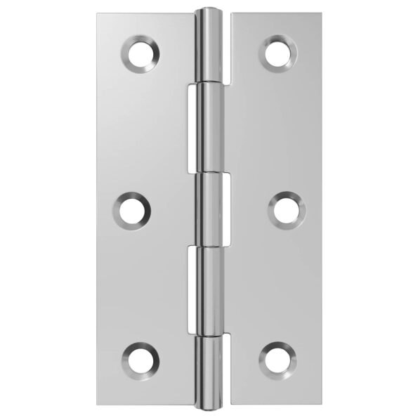 vidaXL Pánt 48 ks 66 x 38 x 5 mm Strieborná Oceľ – Obrázok 4