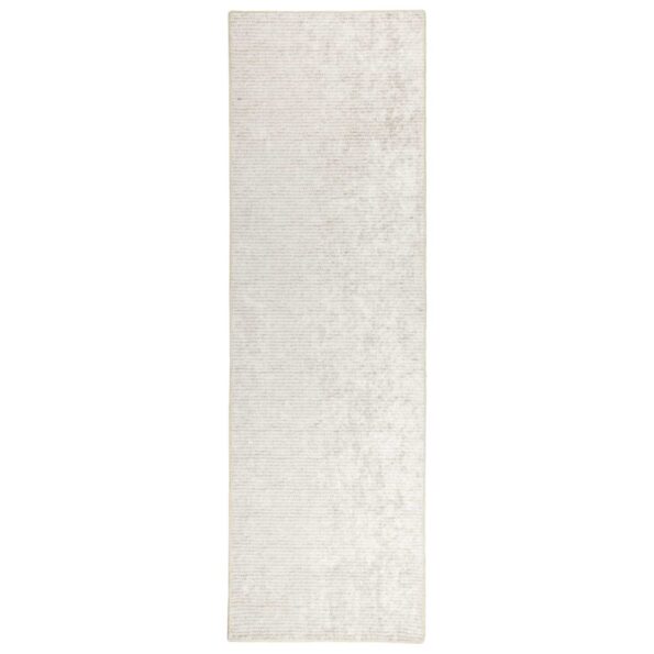 vidaXL Koberec Krémová 50 x 200 cm 100% polyester 3 mm Prateľné – Obrázok 2