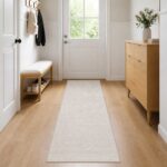 vidaXL Koberec Krémová 50 x 300 cm 100% polyester 3 mm Prateľné