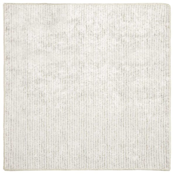 vidaXL Koberec Krémová 100 x 100 cm 100% polyester 3 mm Prateľné – Obrázok 2