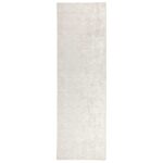 vidaXL Koberec Krémová 100 x 400 cm 100% polyester 3 mm Prateľné – Obrázok 2