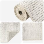vidaXL Koberec Krémová 120 x 180 cm 100% polyester 3 mm Prateľné – Obrázok 4