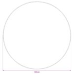 vidaXL Koberec Krémová Ø 120 cm 100% polyester 3 mm Prateľné – Obrázok 6