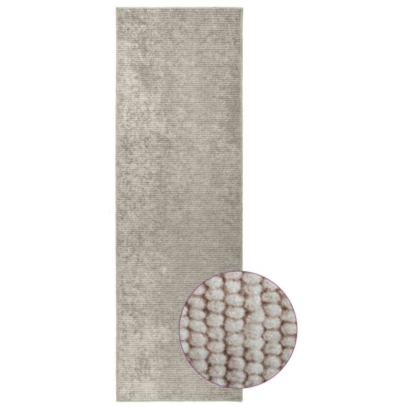 vidaXL Koberec Béžová 50 x 300 cm 100% polyester 3 mm Prateľné – Obrázok 3