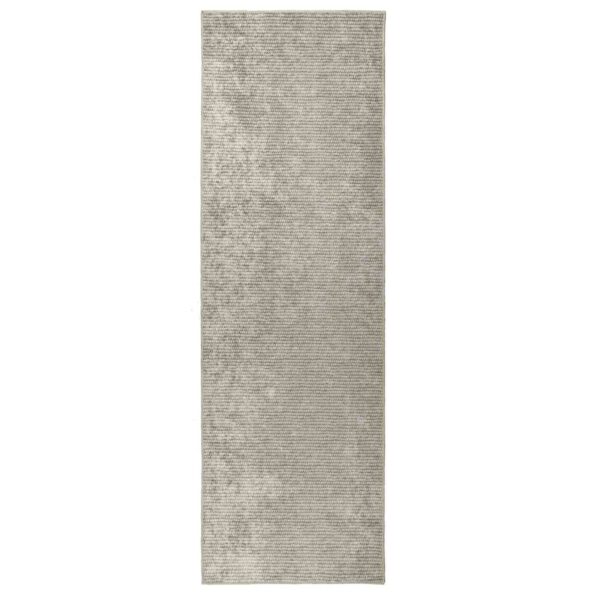 vidaXL Koberec Béžová 80 x 300 cm 100% polyester 3 mm Prateľné – Obrázok 2