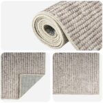 vidaXL Koberec Béžová 80 x 300 cm 100% polyester 3 mm Prateľné – Obrázok 4