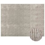 vidaXL Koberec Béžová 300 x 400 cm 100% polyester 3 mm Prateľné – Obrázok 3