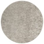 vidaXL Koberec Béžová Ø 120 cm 100% polyester 3 mm Prateľné – Obrázok 2