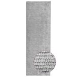 vidaXL Koberec Sivá 50 x 200 cm 100% polyester 3 mm Prateľné – Obrázok 3