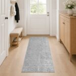 vidaXL Koberec Sivá 80 x 150 cm 100% polyester 3 mm Prateľné