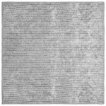 vidaXL Koberec Sivá 100 x 100 cm 100% polyester 3 mm Prateľné – Obrázok 2
