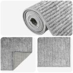vidaXL Koberec Sivá 100 x 400 cm 100% polyester 3 mm Prateľné – Obrázok 4