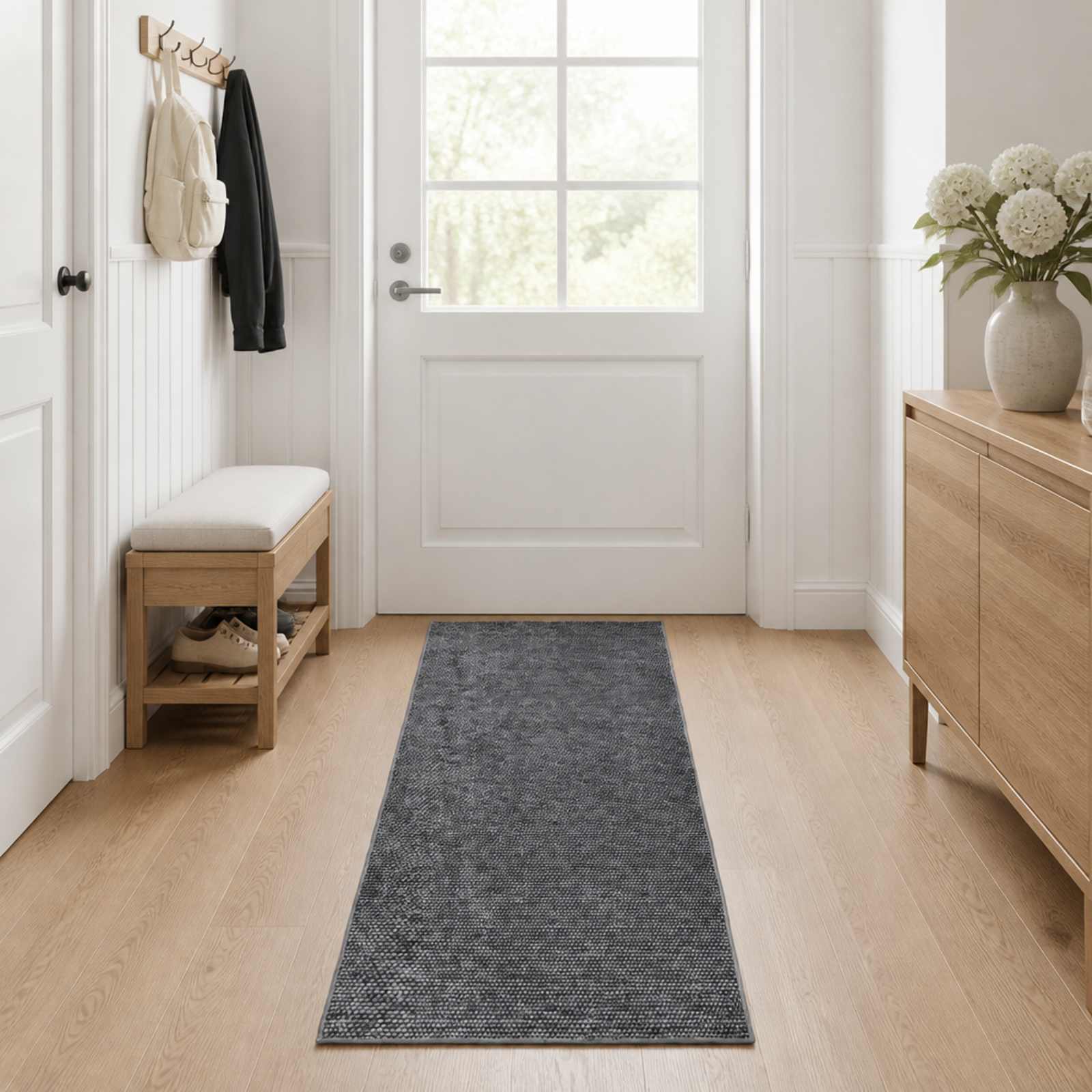 42041676_1.jpg vidaXL Koberec Antracitová 50 x 100 cm 100% polyester 3 mm Prateľné – Obrázok 1