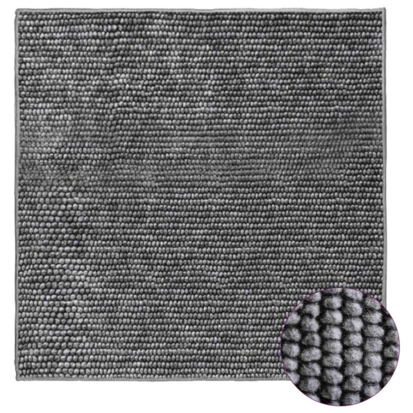 vidaXL Koberec Antracitová 100 x 100 cm 100% polyester 3 mm Prateľné – Obrázok 3
