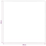 vidaXL Koberec Antracitová 100 x 100 cm 100% polyester 3 mm Prateľné – Obrázok 6