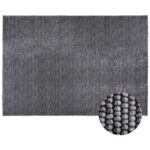 vidaXL Koberec Antracitová 160 x 230 cm 100% polyester 3 mm Prateľné – Obrázok 3