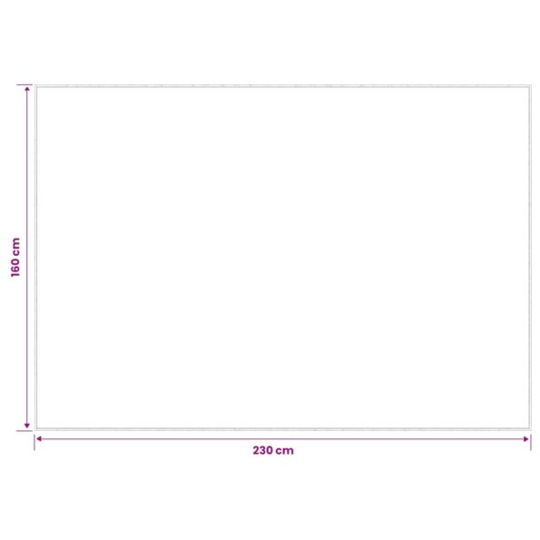 vidaXL Koberec Antracitová 160 x 230 cm 100% polyester 3 mm Prateľné – Obrázok 6