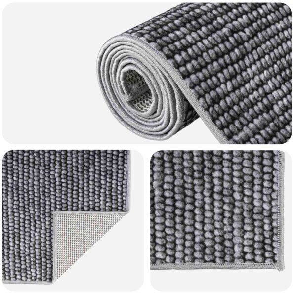 vidaXL Koberec Antracitová 190 x 300 cm 100% polyester 3 mm Prateľné – Obrázok 4