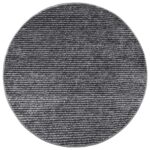 vidaXL Koberec Antracitová Ø 120 cm 100% polyester 3 mm Prateľné – Obrázok 2