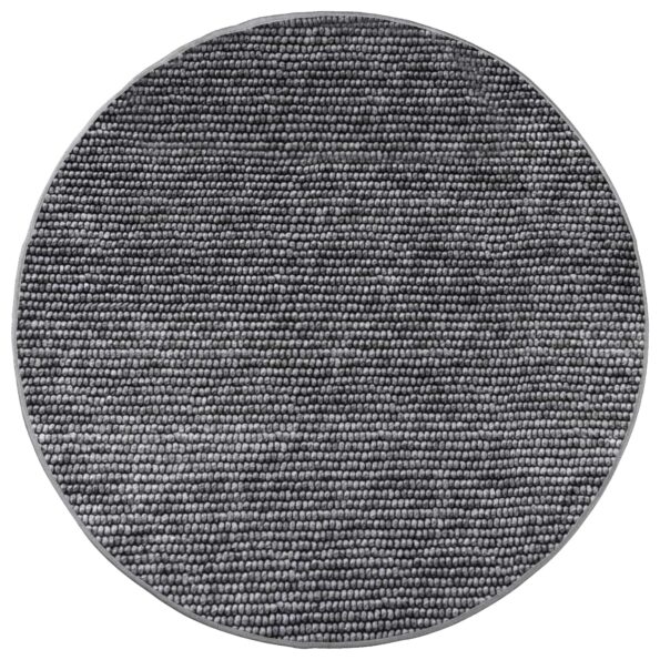 vidaXL Koberec Antracitová Ø 120 cm 100% polyester 3 mm Prateľné – Obrázok 2