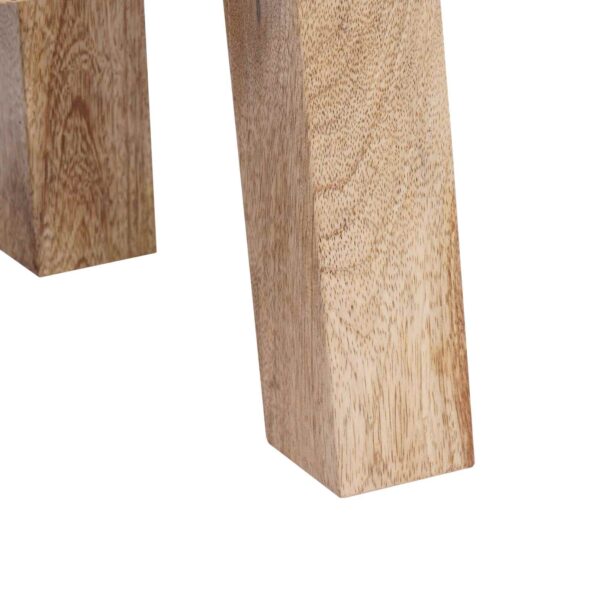vidaXL lavička 110 x 30 x 45 cm Skutočná koža Hnedá – Obrázok 11