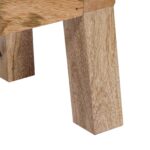 vidaXL lavička 110 x 30 x 45 cm Skutočná koža Tmavohnedá – Obrázok 11