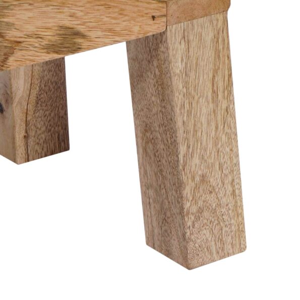 vidaXL lavička 110 x 30 x 45 cm Skutočná koža Tmavohnedá – Obrázok 11