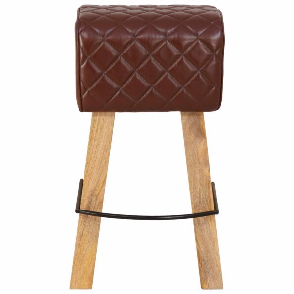 vidaXL Barová stolička 2 ks Hnedý diamant 44 x 33 x 74 cm – Obrázok 4