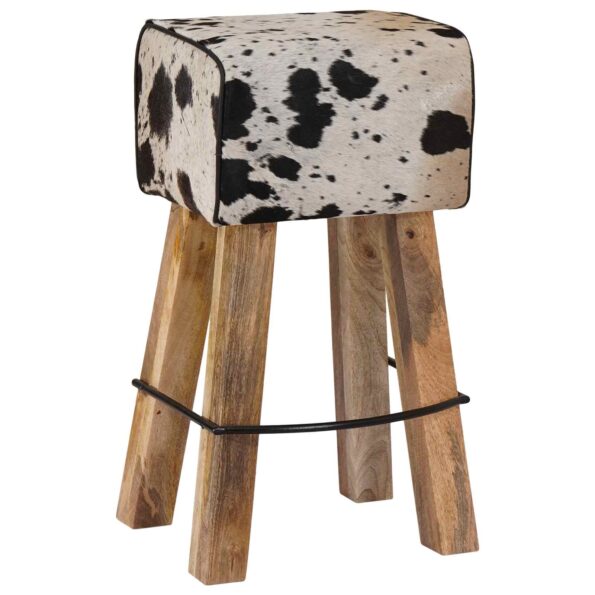 vidaXL Barová stolička 2 ks Čierna a biela 44 x 33 x 74 cm – Obrázok 3