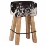vidaXL Barová stolička 2 ks Čierna a biela 44 x 33 x 74 cm – Obrázok 5