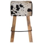 vidaXL Barová stolička 2 ks Čierna a biela 44 x 33 x 74 cm – Obrázok 6